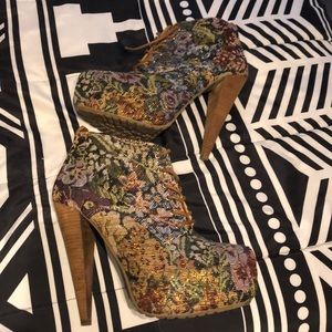 Cloth Patterned Booties